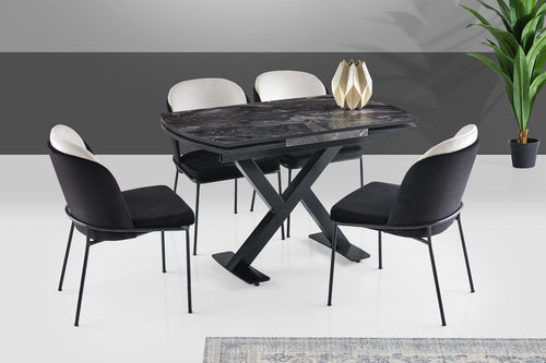 Tavolo da pranzo estensibile Viva 1083 Nero (1)