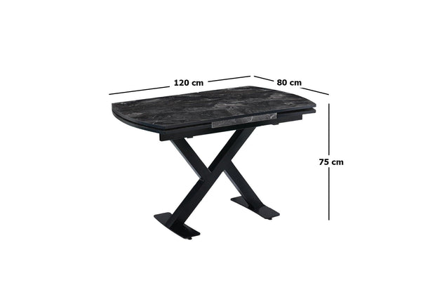 Tavolo da pranzo estensibile Viva 1083 Nero (4)
