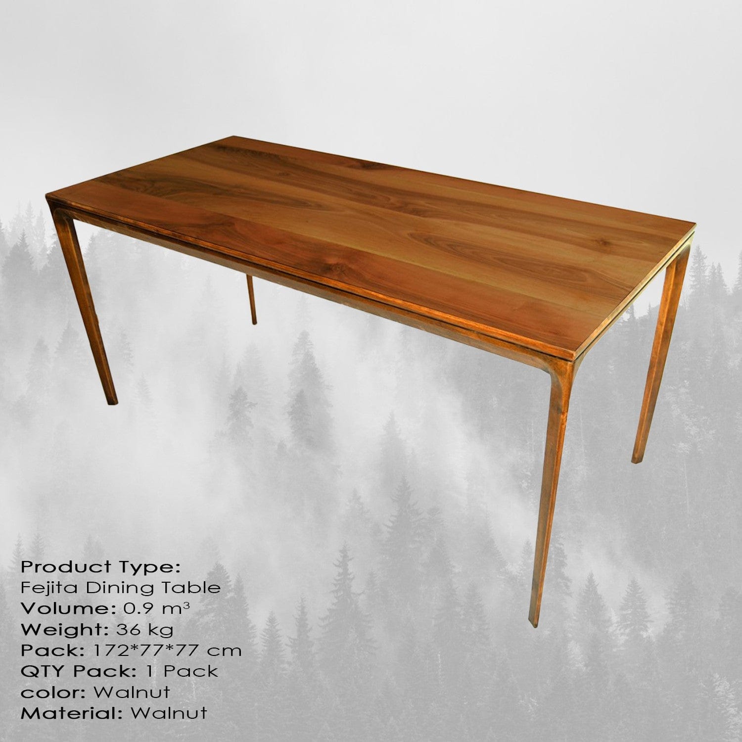 Tavolo da pranzo Fejita Noce