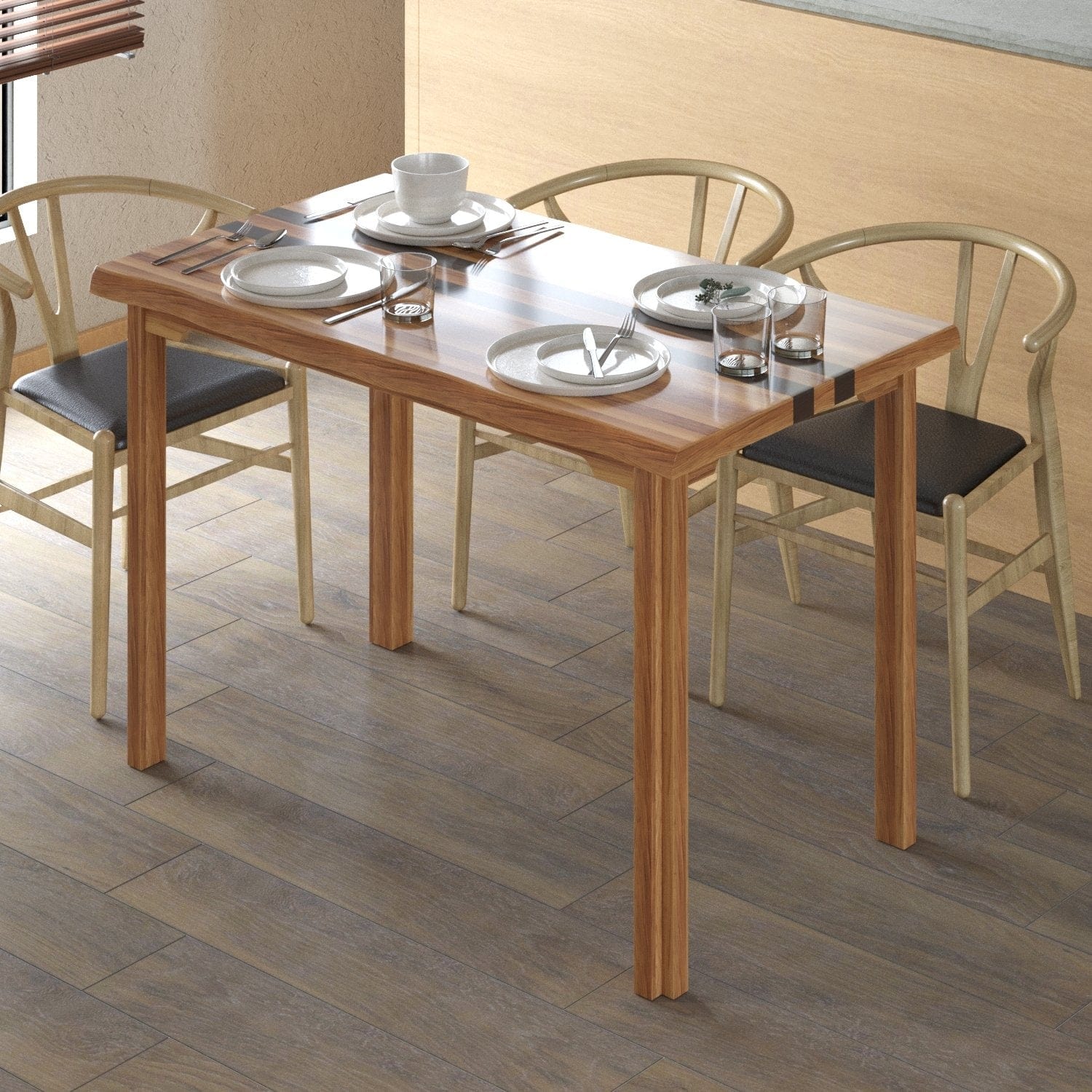Tavolo da pranzo Kuoksu Medium Noce