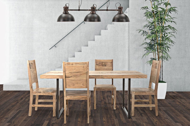 Tavolo Da Pranzo Mumbai cm 175x90x77 (Legno Di Acacia Nilotica) (7)