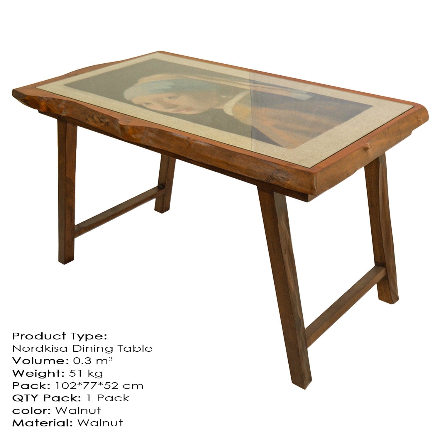 Tavolo da pranzo Nordkisa Large Noce (3)