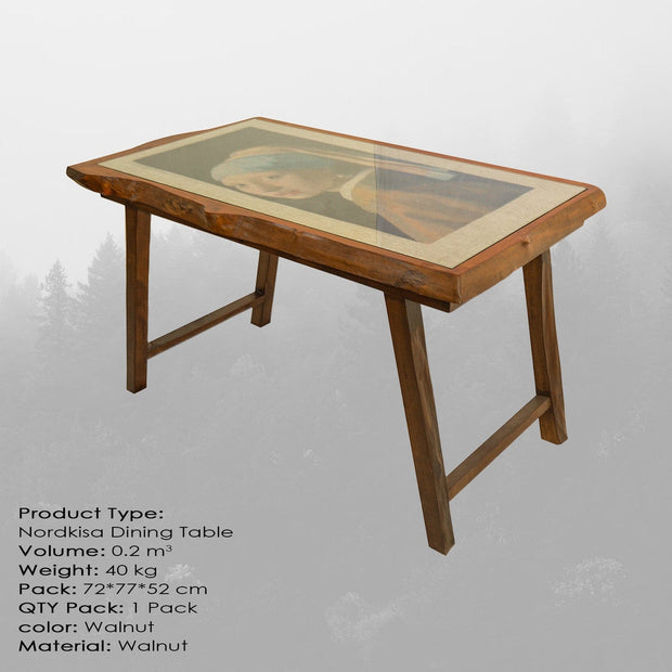 Tavolo da pranzo Nordkisa Noce