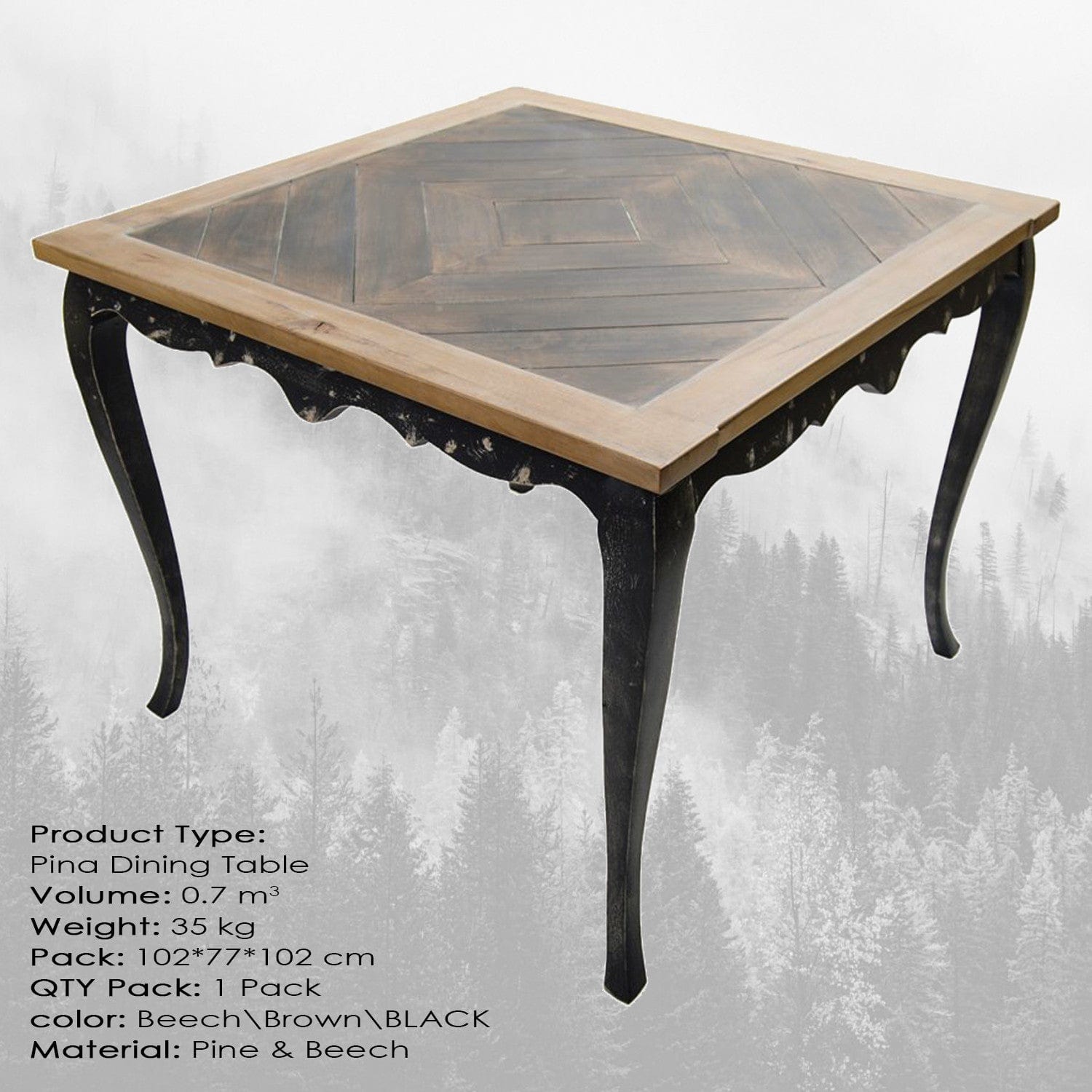 Tavolo da pranzo Pina Large Faggio