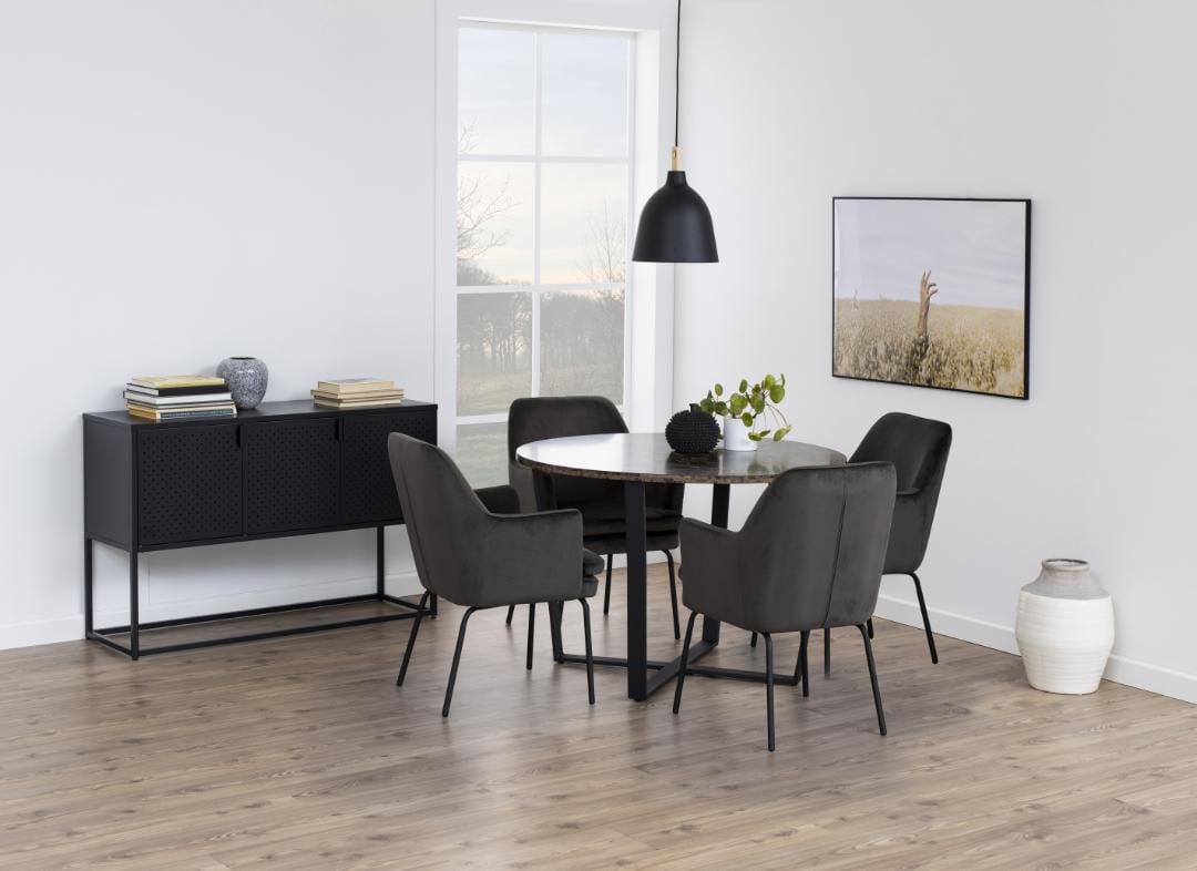 Actona Tavolo da pranzo rotondo Amble Marmo