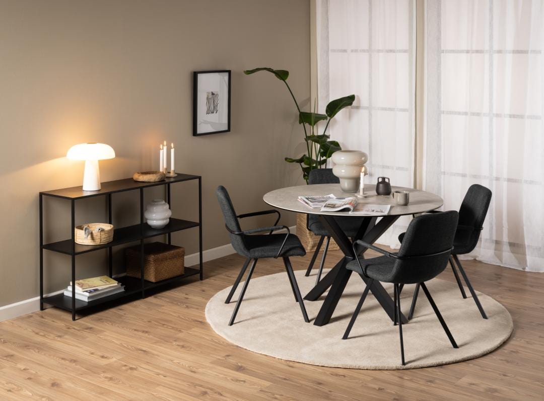 Actona Tavolo da pranzo rotondo Heaven Grigio