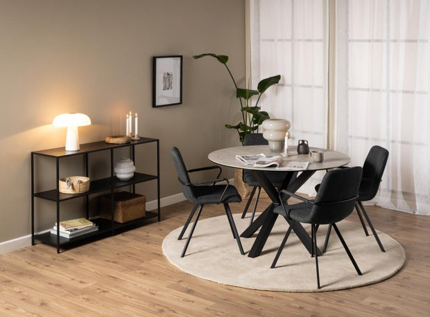 Actona Tavolo da pranzo rotondo Heaven Grigio