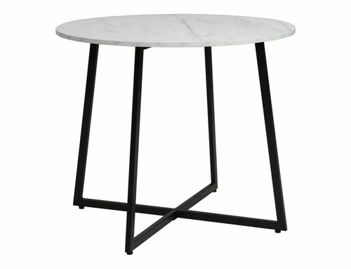 Signal Tavolo da pranzo rotondo Luna Bianco e Nero