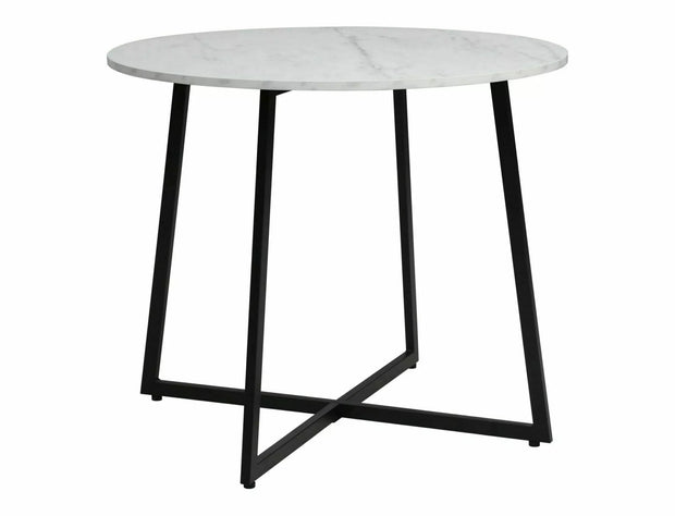 Signal Tavolo da pranzo rotondo Luna Bianco e Nero