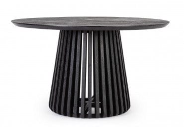 Bizzotto Tavolo da pranzo rotondo Odion Nero