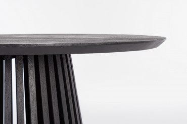 Bizzotto Tavolo da pranzo rotondo Odion Nero