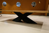 Mobex Tavolo in legno massello e gambe in metallo Harrod Nobil Regular Quercia