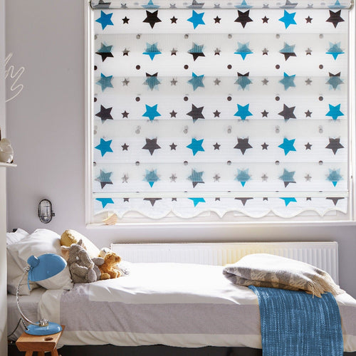 Tenda a rullo verticale Blue Star Blu & ASRGRP-478RBY-BLUE-STAR-BLUE & ASRGRP-478RBY-BLUE-STAR-BLUE