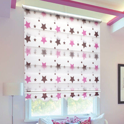 Tenda a rullo verticale Pink Star Rosa & ASRGRP-478RBY-PINK-STAR-PINK