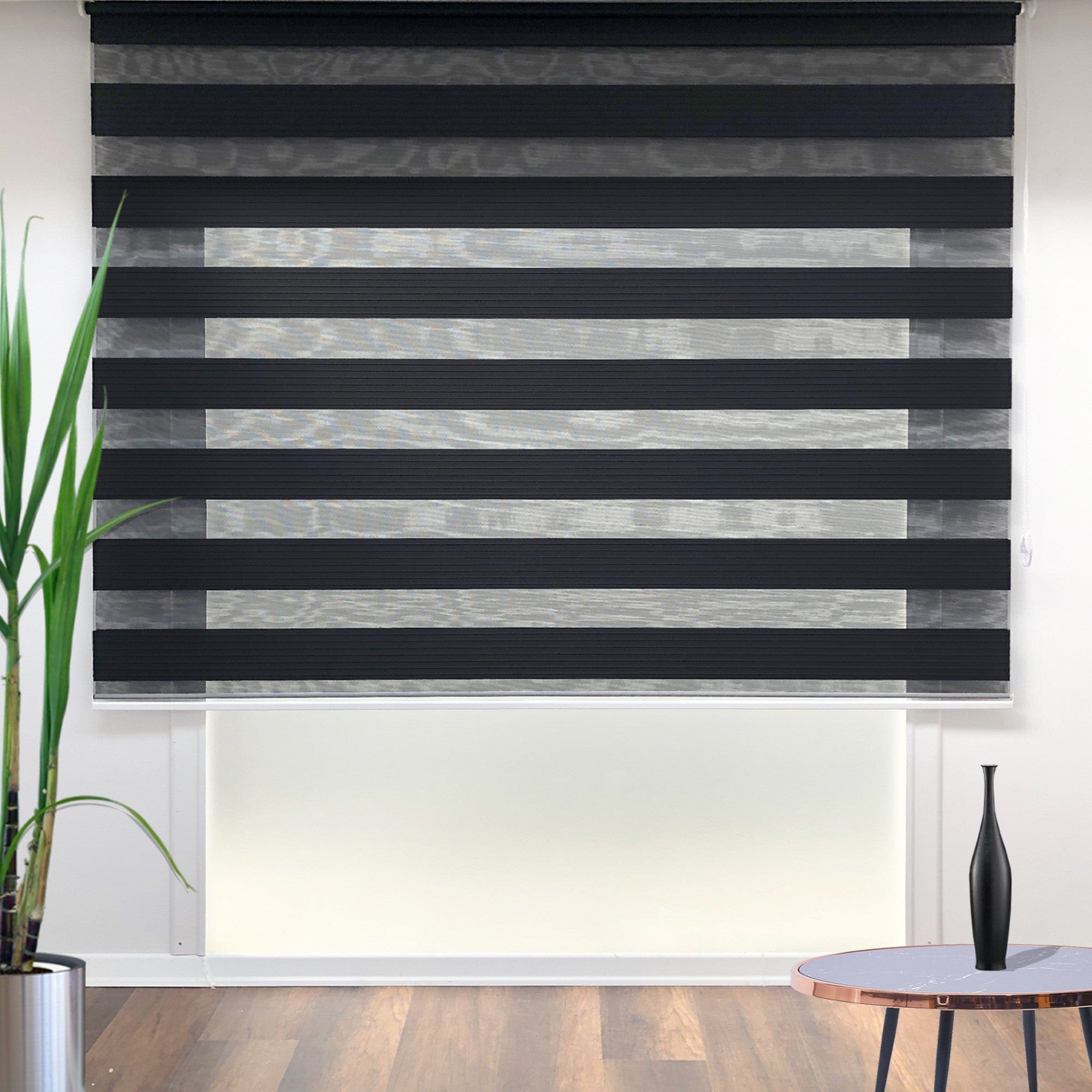 Oyo Tenda a rullo verticale Plise Dark Nero