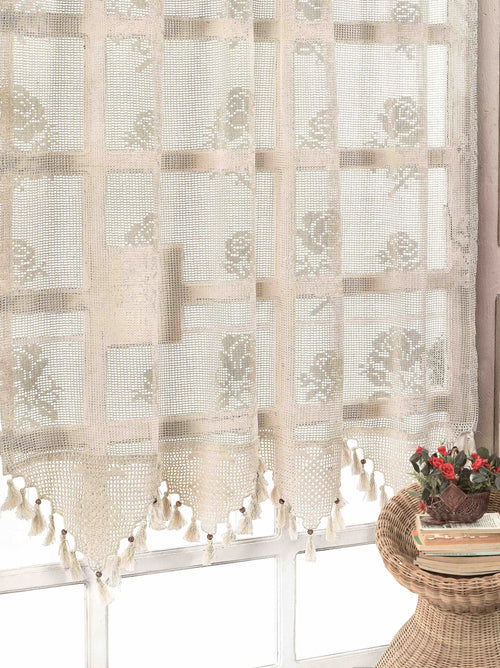 Tenda in cotone e lino Authentic Rose Beige & OYOTR-131-10 & OYOTR-131-10 & OYOTR-131-10