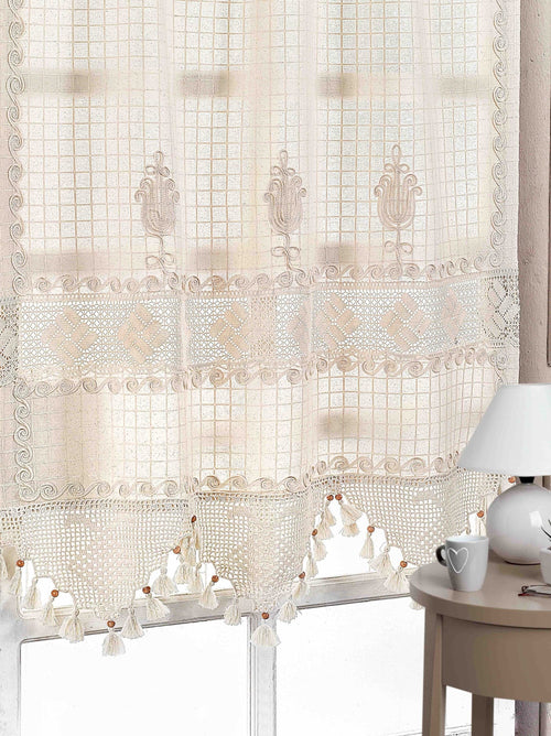 Tenda in cotone e lino Authentic Tulip Beige & OYOTR-133-10 & OYOTR-133-10 & OYOTR-133-10