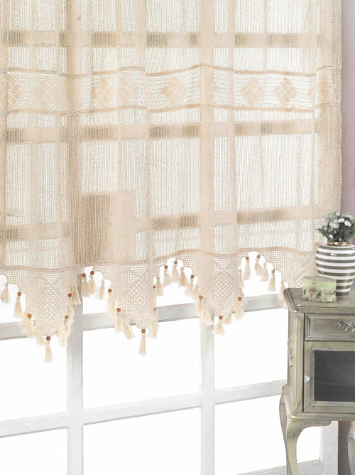 Tenda in cotone e lino Mesh Tulle Beige & OYOTR-130-10 & OYOTR-130-10 & OYOTR-130-10 & OYOTR-130-10