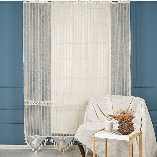 Tenda in cotone Lace Tulle Beige & OYOTR-CRT20 & OYOTR-CRT20 & OYOTR-CRT20