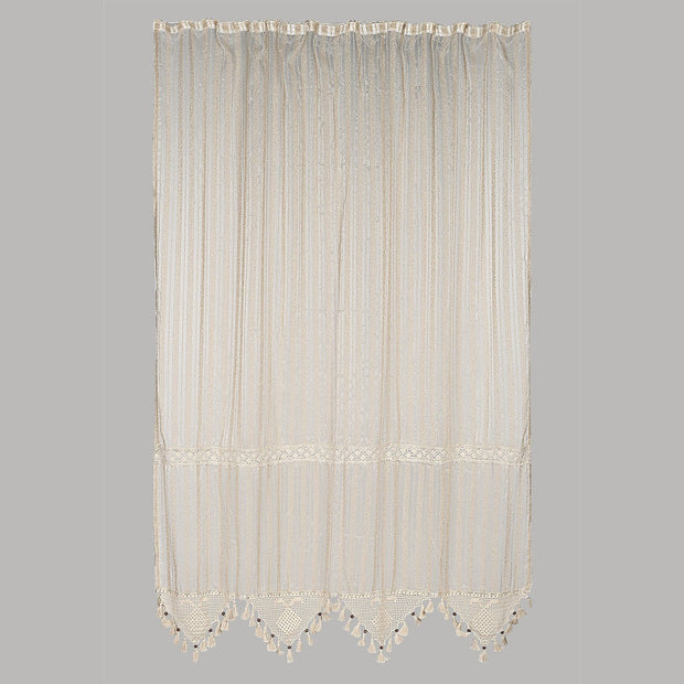 Tenda in cotone Lace Tulle Beige (3)