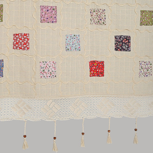 Tenda in cotone Patchwork Beige (1)