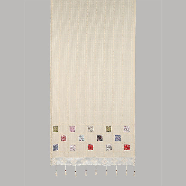 Tenda in cotone Patchwork Beige (2)