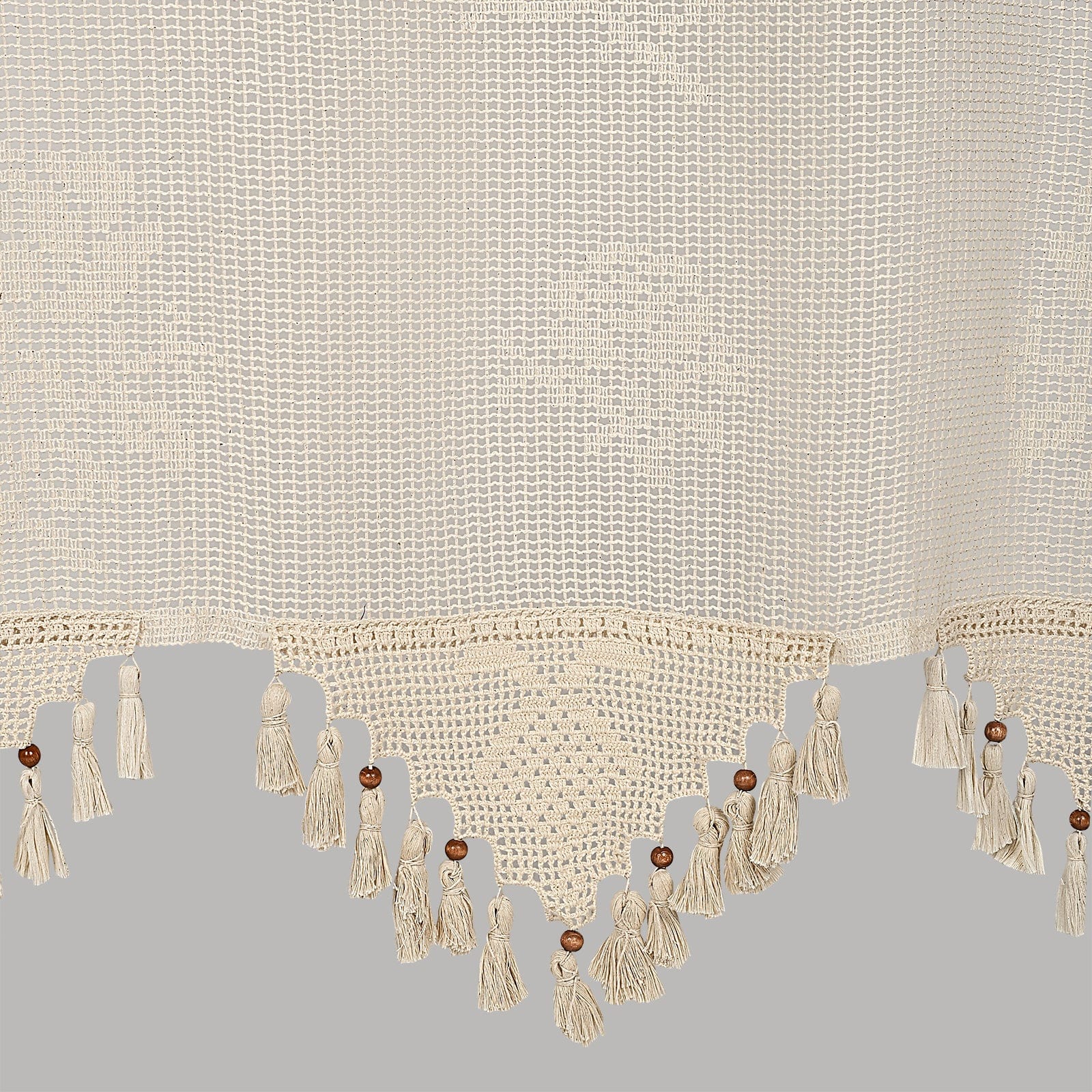 Tenda in cotone Rose Patterned Beige (2)