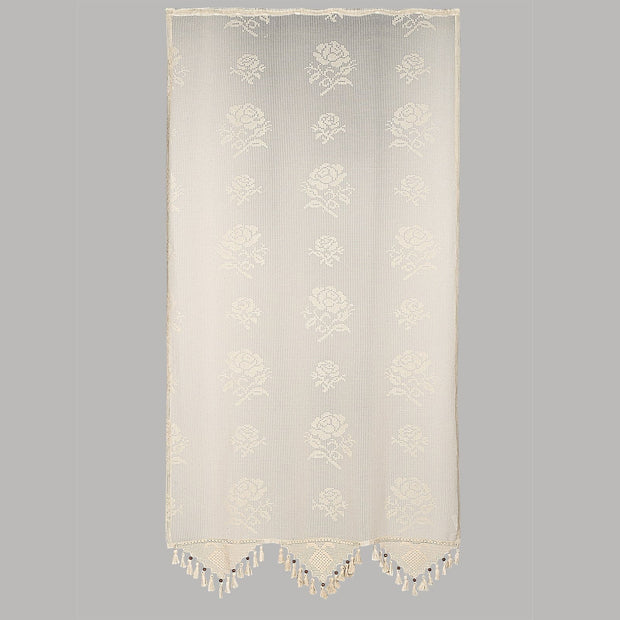 Tenda in cotone Rose Patterned Beige (3)