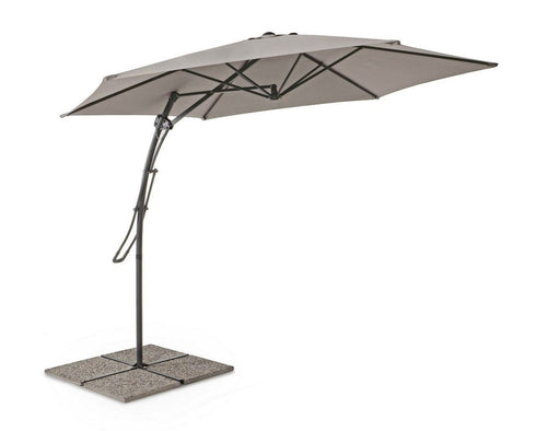 Bizzotto Umbrela de soare suspendata, Sorrento Grej, Ø300xH253 cm