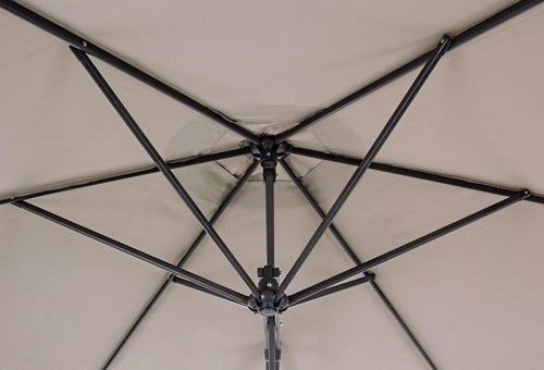 Bizzotto Umbrela de soare suspendata, Sorrento Grej, Ø300xH253 cm