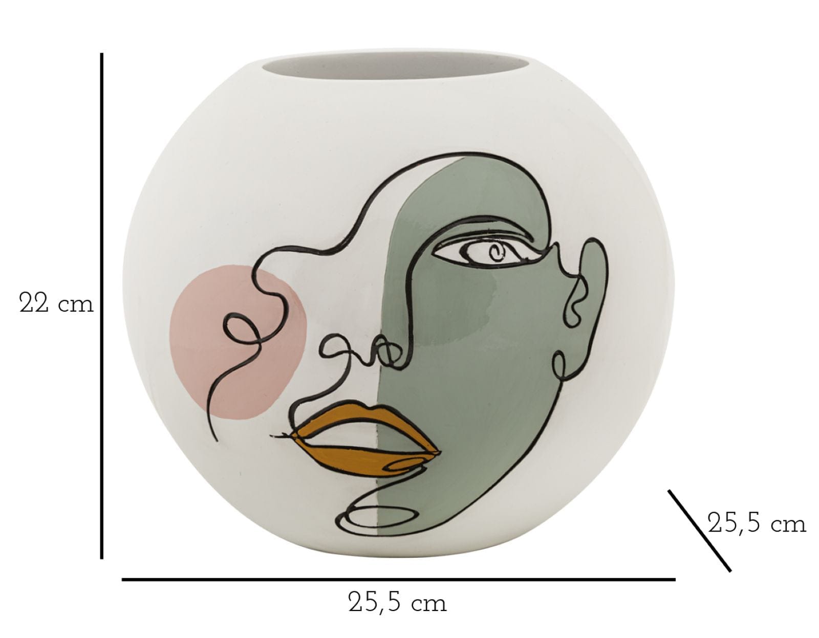 Vaso Art -A- cm Ø 25,5x22 (5)