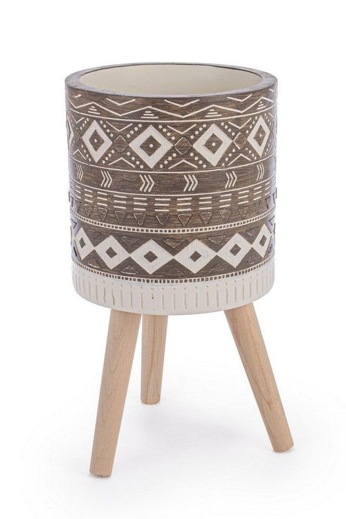 Bizzotto Vaso da fiori Ethnic Marrone