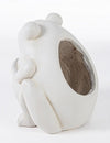 Bizzotto Vaso da fiori Garden Frog S Avorio