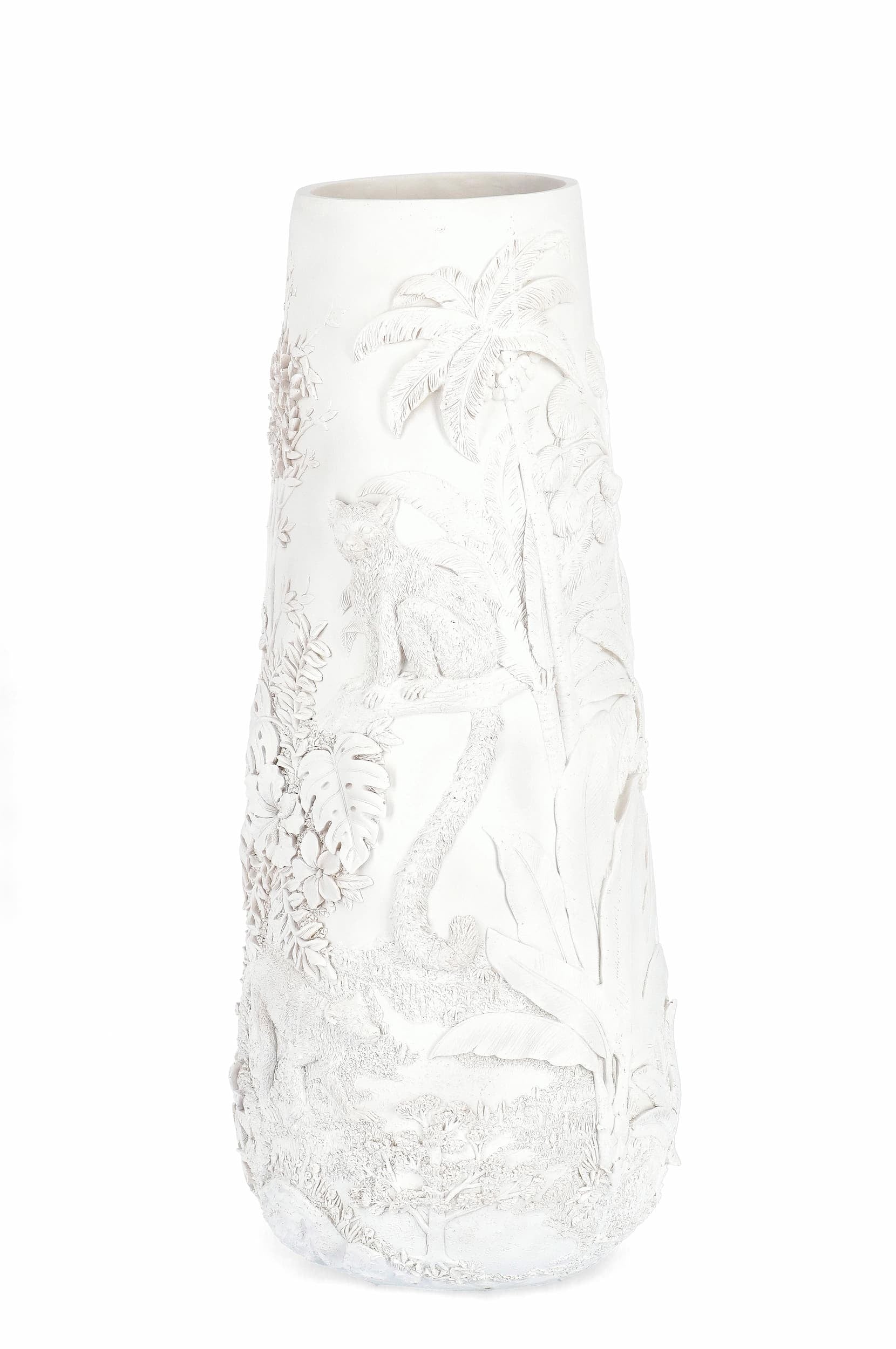 Bizzotto Vaso decorativo Bangli L Bianco