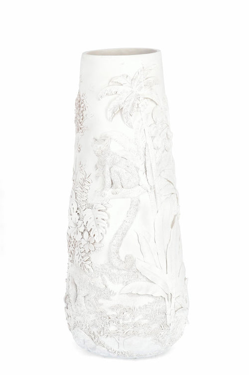 Bizzotto Vaso decorativo Bangli L Bianco