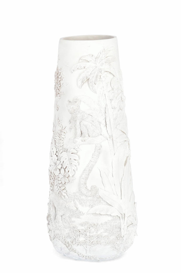 Bizzotto Vaso decorativo Bangli L Bianco