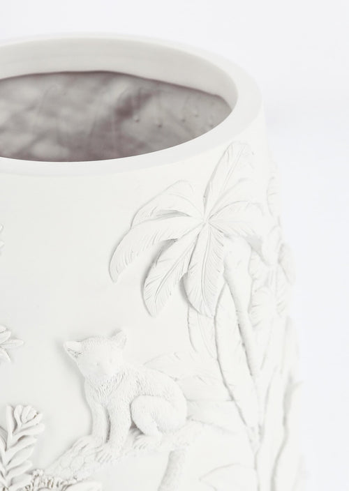 Bizzotto Vaso decorativo Bangli S Bianco