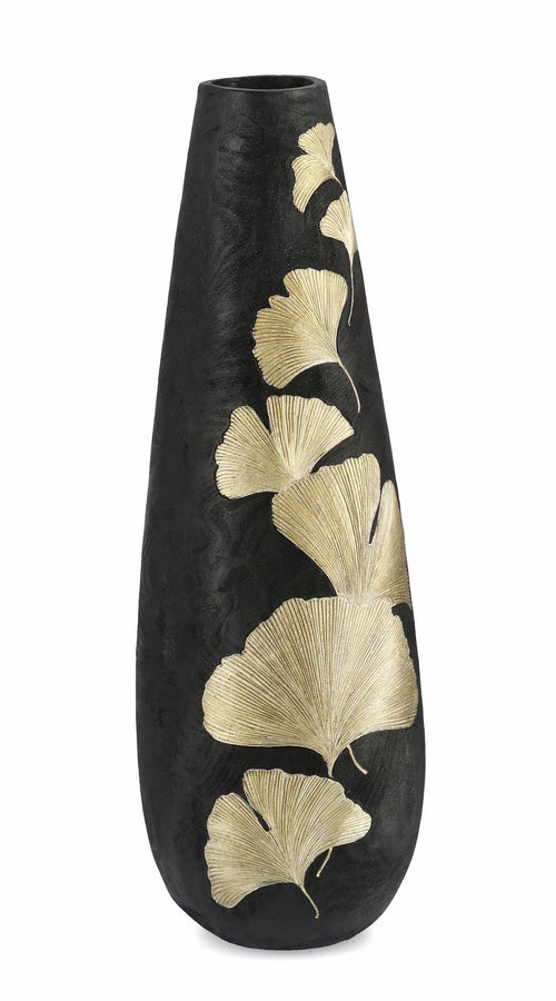 Bizzotto Vaso decorativo Biloba Ginkgo Oro