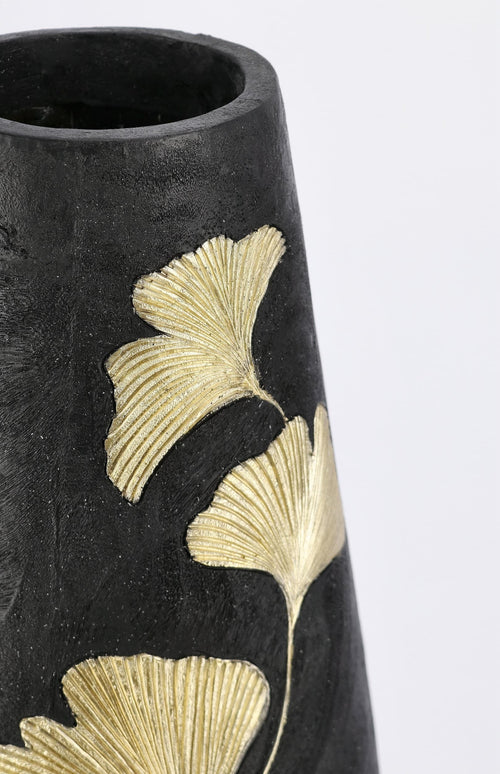 Bizzotto Vaso decorativo Biloba Ginkgo Oro