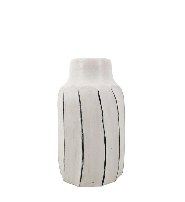 Vaso decorativo Ethnic Carved Avorio