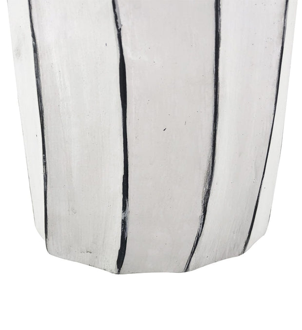 Vaso decorativo Ethnic Carved Avorio (2)