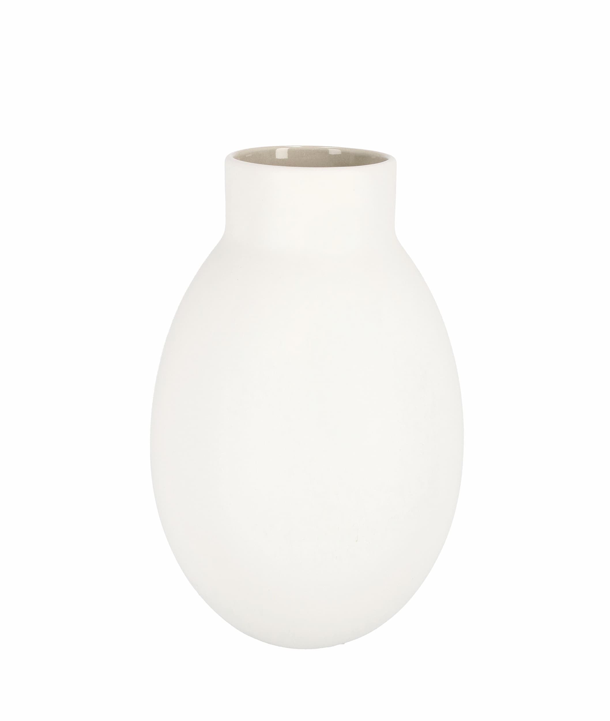 Bizzotto Vaso decorativo Lacquer Round L Bianco