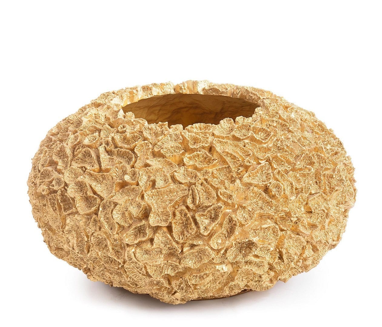 Bizzotto Vaso decorativo Lame Piccola Oro