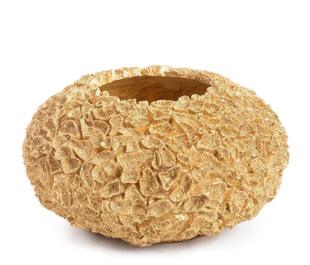 Bizzotto Vaso decorativo Lame Piccola Oro
