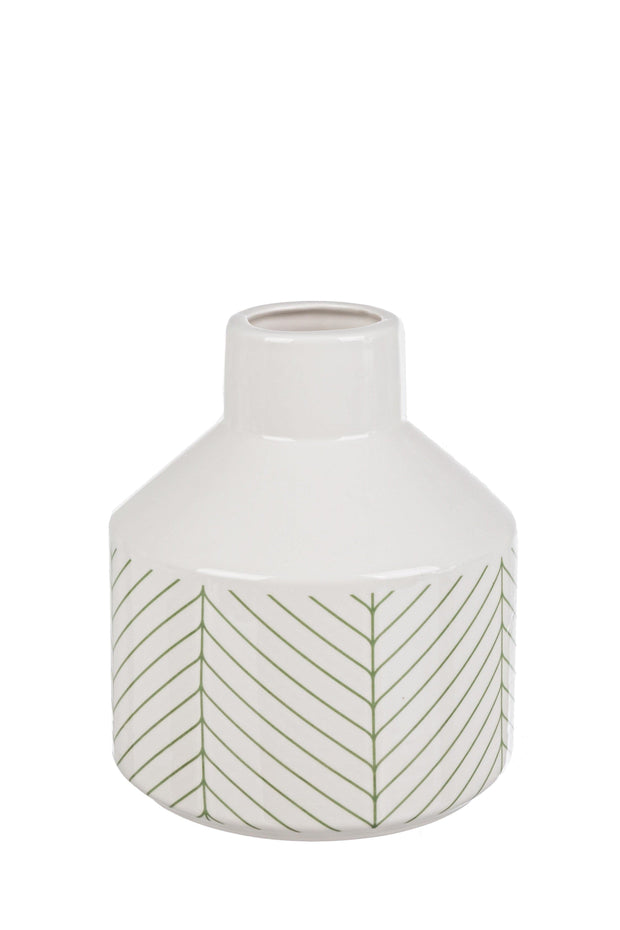 Bizzotto Vaso decorativo Leaf S Bianco
