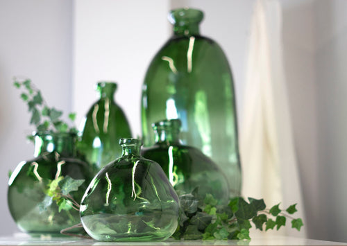 Bizzotto Vaso decorativo Loopy Bottle S Verde