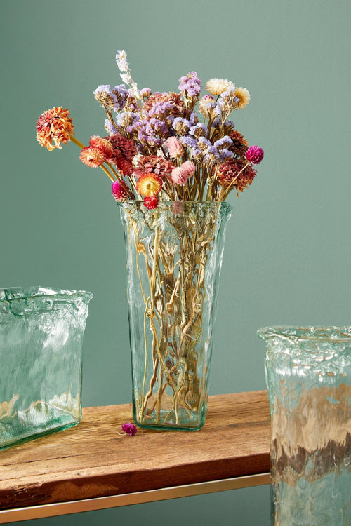 Bizzotto Vaso decorativo Pandora Square Trasparente