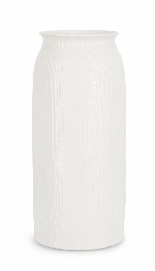 Bizzotto Vaso decorativo Papyrus Cyl L Bianco