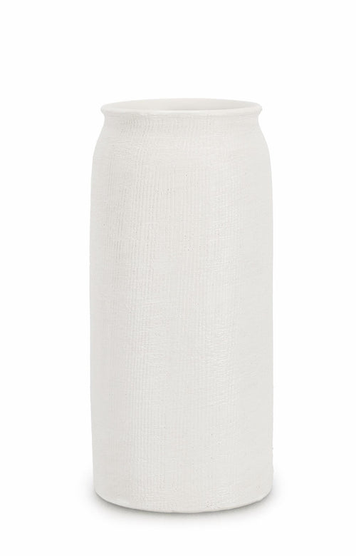 Bizzotto Vaso decorativo Papyrus Cyl S Bianco