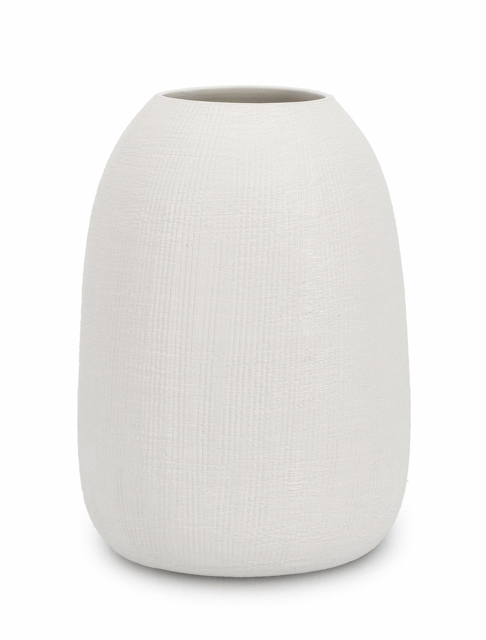 Bizzotto Vaso decorativo Papyrus L Bianco